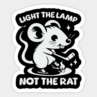 Light The Lamp, Not The Rat - The mouse play Hockey Sticker